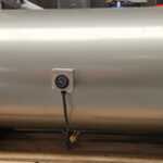 Buffervat RVS met tapspiraal 300L horizontaal Let op: Foto is demo mod